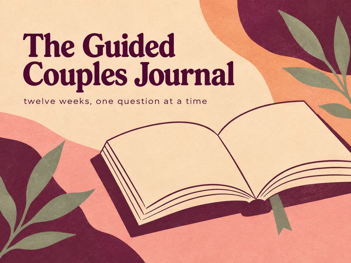 The guided couples journal cover